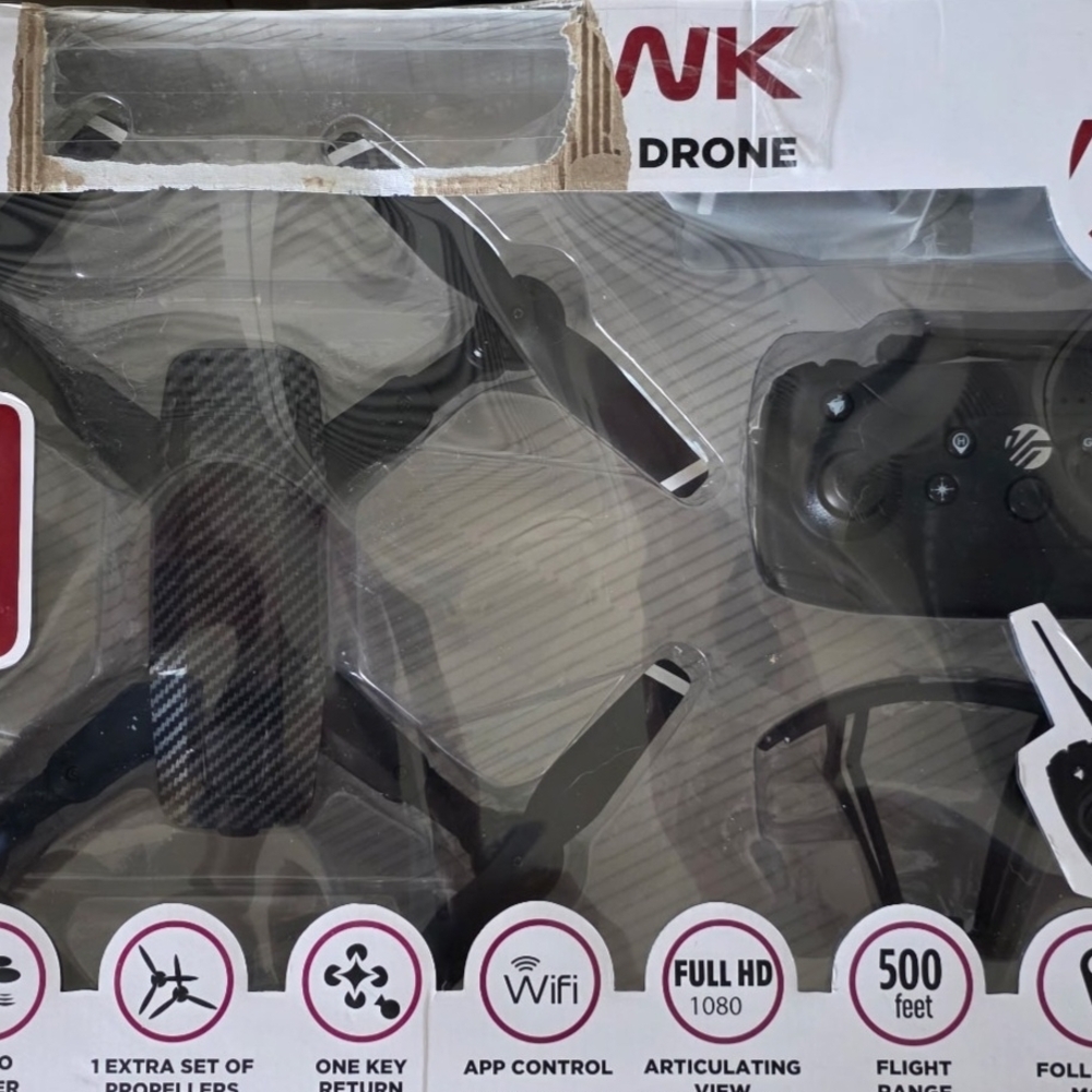 Tony Hawk Carbon Black Drone with Controller
